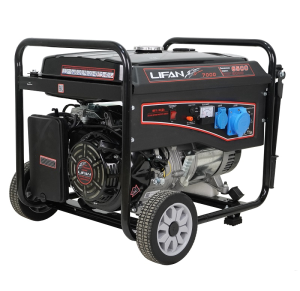 Бензиновый генератор Lifan 6 GF-3 (LF7000) 2-х тактный фото