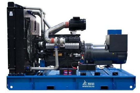 Дизельный генератор ТСС ЭД-600-Т400 АВР в погодозащитном кожухе на прицепе фото
