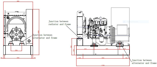 Дизельный генератор ТСС ЭД-8-230-1РПМ5 на шасси 039332 на шасси фото