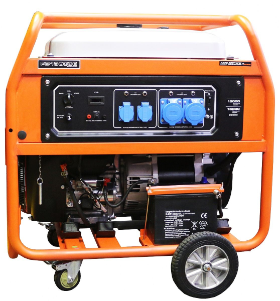 Бензиновый генератор Zongshen PB 18000 E 2-х тактный фото