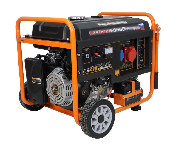 Бензиновый генератор Lifan 6 GF2-4 (LF7000E3) 2-х тактный фото