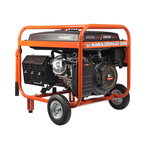 Бензиновый генератор PATRIOT SRGE 7200 E 2-х тактный фото