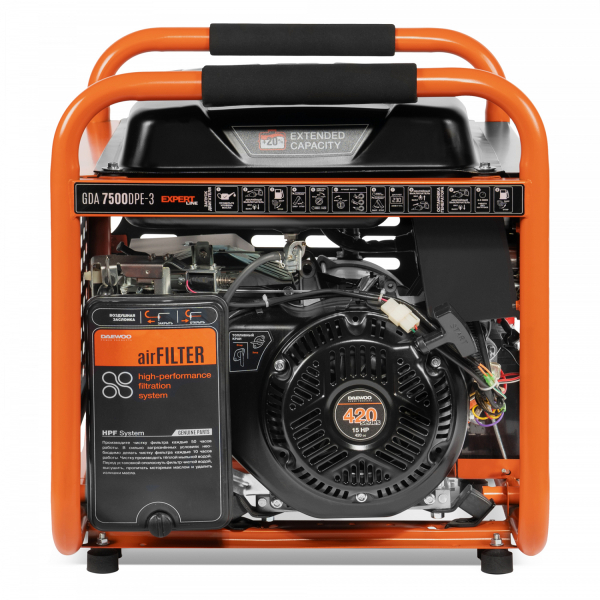 Бензиновый генератор DAEWOO GDA 7500 DPE-3 2-х тактный фото