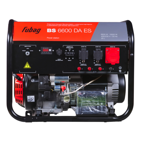 Бензиновый генератор Fubag BS 6600 DA ES 646282 2-х тактный фото