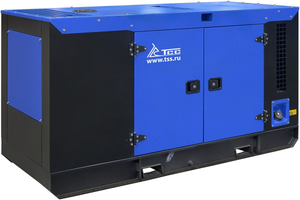 Дизельный генератор ТСС ЭД-24-Т400 с АВР в шумозащитном кожухе на прицепе 025281 на колесах фото