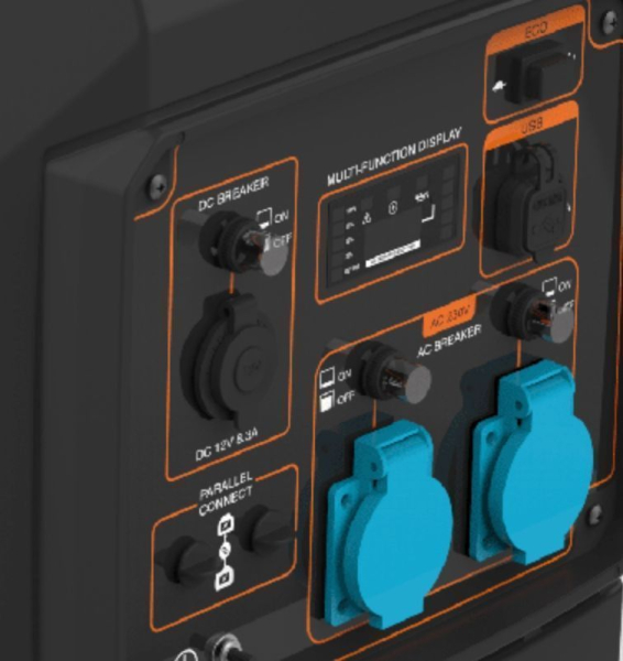 Бензиновый инверторный генератор Zongshen BQH 4000 E для газового котла фото