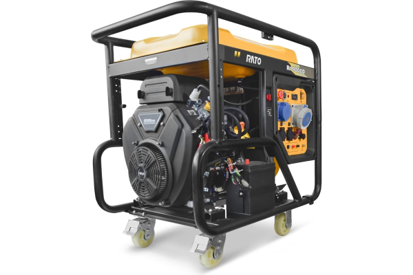 Бензиновый генератор RATO R19000D электростартер + колесный комплект 4-х тактный фото