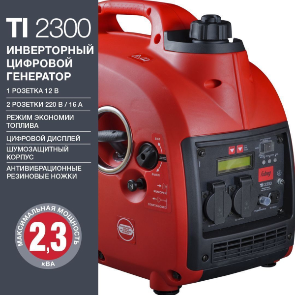 Бензиновый инверторный генератор Fubag TI 2300 для дома Бензиновый инверторный генератор Fubag TI 2300 для дома фото