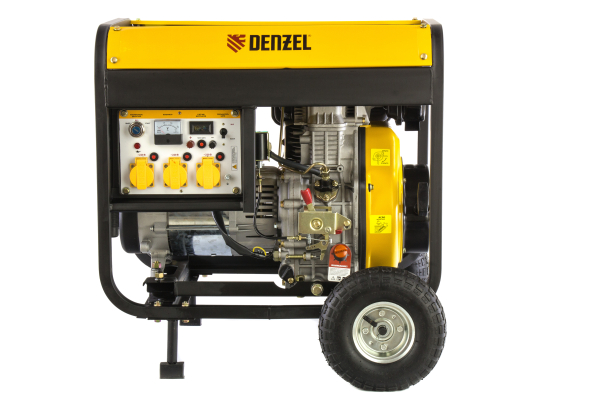 Дизельный генератор DENZEL DD6300Е 94657 для дома фото