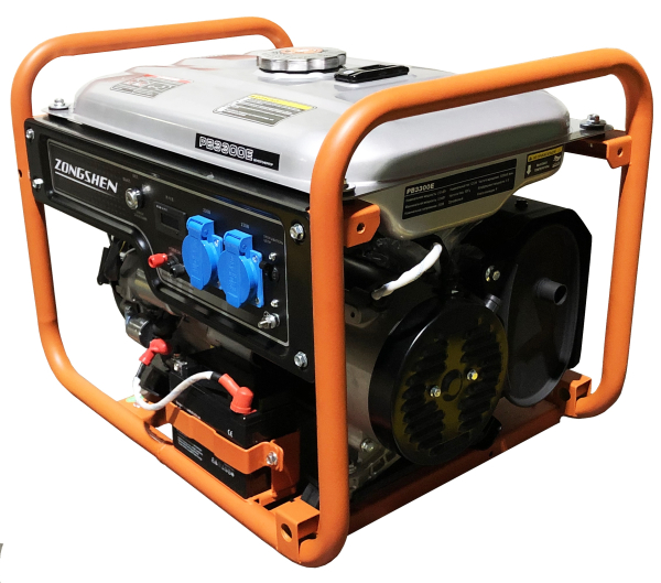 Бензиновый генератор Zongshen PB 3300 E 2-х тактный фото