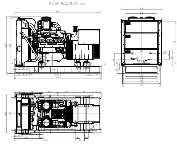 Дизельный генератор ТСС АД-730С-Т400-1РМ17 (Mecc Alte) 031219 промышленный фото