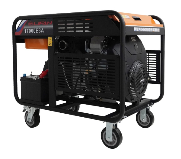 Бензиновый генератор Lifan 17000E3A передвижной фото