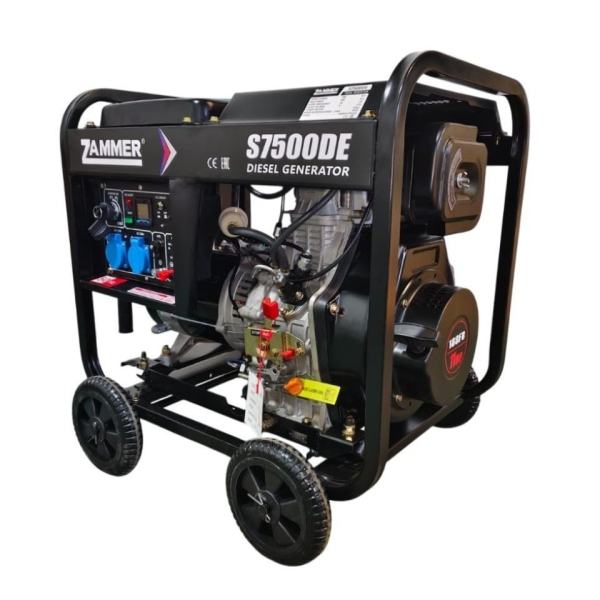 Дизельный генератор Zammer S7500DE S7500DE переносной фото