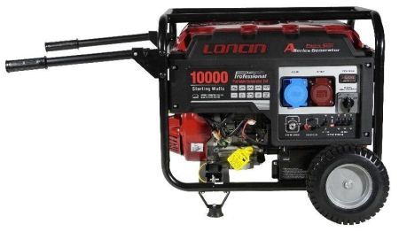 Бензиновый генератор Loncin LC10000D-AS, 3-х фазный (с мощностью без ограничений при 1-но и 3-х фазном режиме) фото