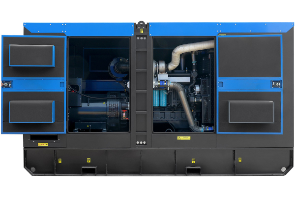 Дизельный генератор ТСС ЭД-250-Т400 с АВР в шумозащитном кожухе на прицепе 025293 4-х тактный фото