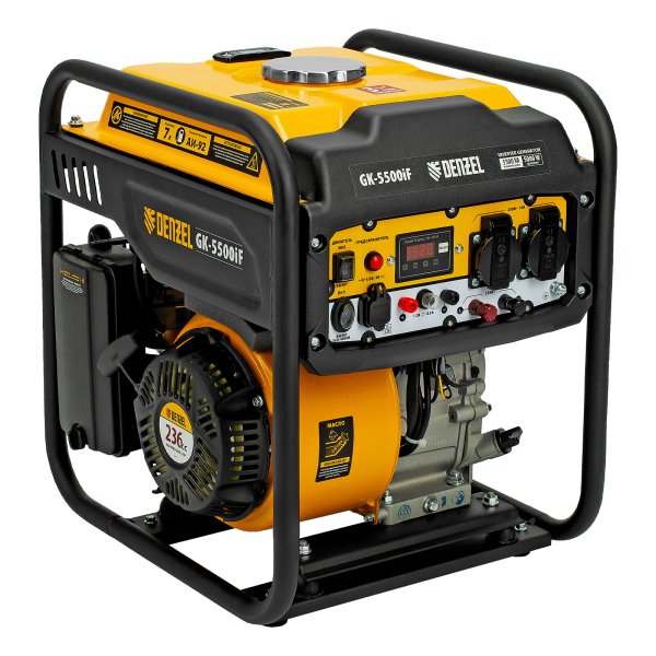 Бензиновый инверторный генератор DENZEL GK-5500iF резервный фото