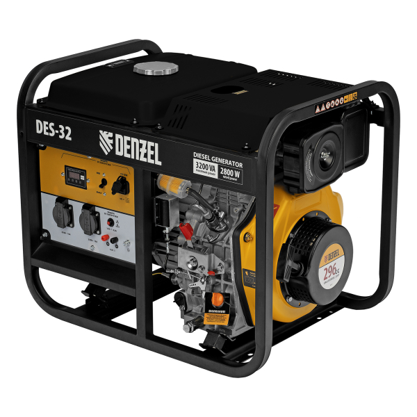 Дизельный генератор DENZEL DES-32 94411 4-х тактный фото