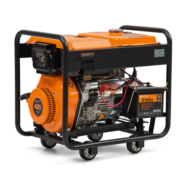 Дизельный генератор DAEWOO DDAE 6000XE DDAE 6000XE на колесах фото