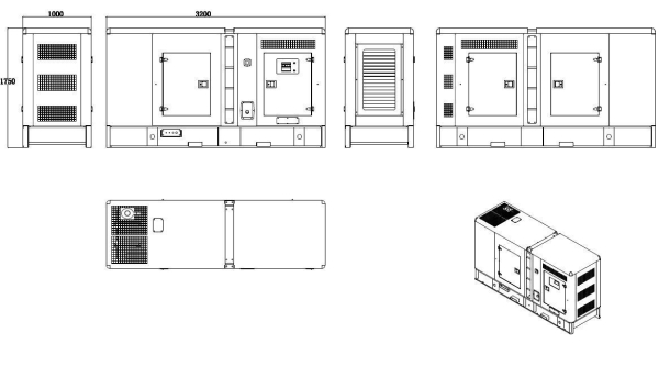 Дизельный генератор ТСС АД-100С-Т400-1РКМ9 в шумозащитном кожухе 018613 2-х тактный фото