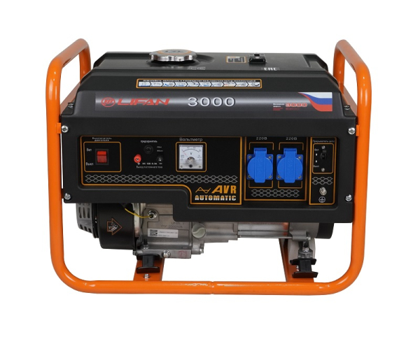 Бензиновый генератор Lifan 2.8 GF-6 (LF3000) 2-х тактный фото