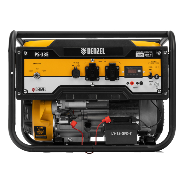 Бензиновый генератор DENZEL PS-33E 2-х тактный фото
