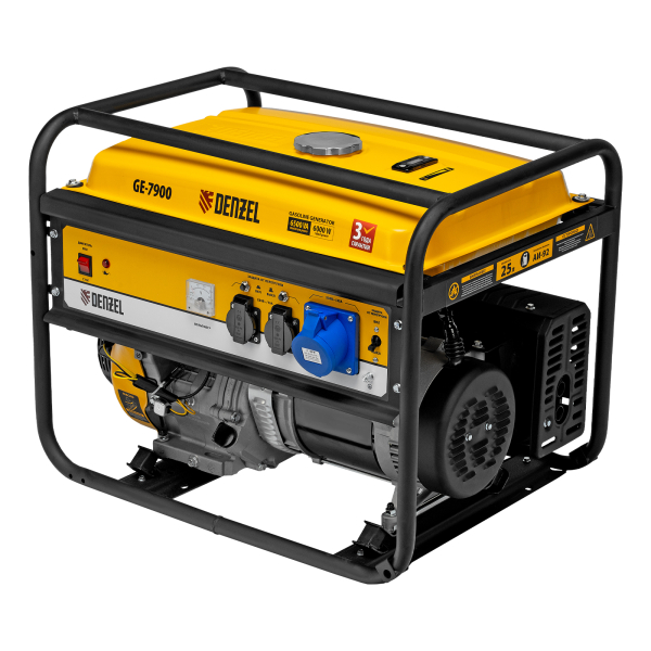 Бензиновый генератор DENZEL GE 7900 резервный фото